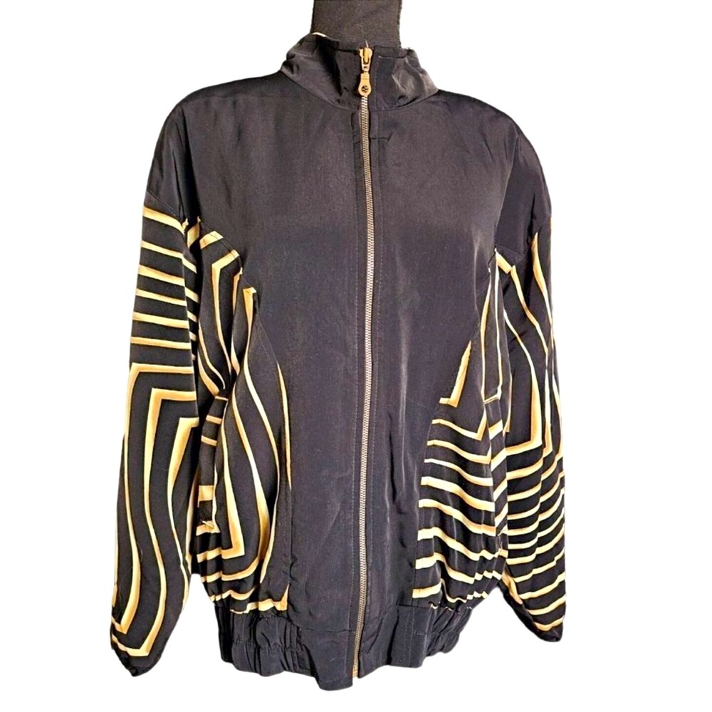 Vintage Black and Gold Striped Jacket